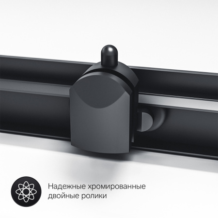 Душевой уголок 90х90  Am.Pm Gem (W90G-403-090BT) без поддона, черный
