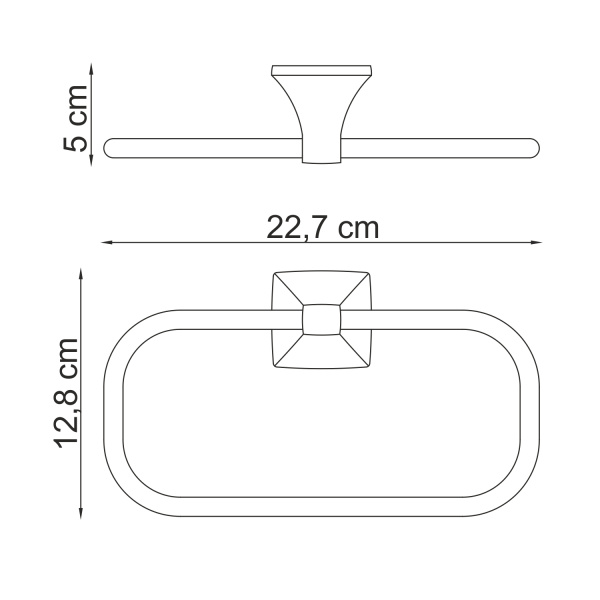 Держатель полотенец WasserKRAFT  Wern (K-2560)