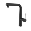 Смеситель для кухни IDDIS Pure(PURBLPFi05) с подключением к фильтру и выдвижным изливом, черный