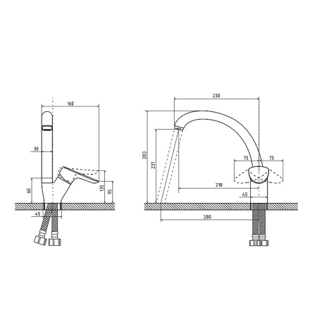Смеситель для кухни Osgard Amungen (82073)