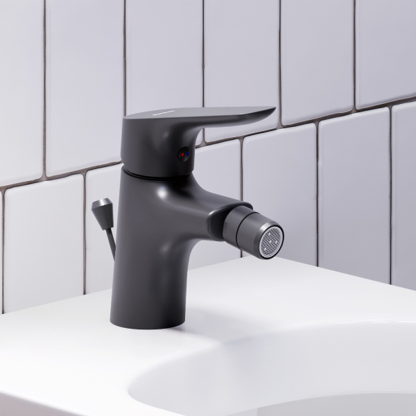 Смеситель для биде DAMIXA Jupiter (770240300) с донным клапаном, черный Смеситель для биде DAMIXA Jupiter (770240300) с донным клапаном, черный