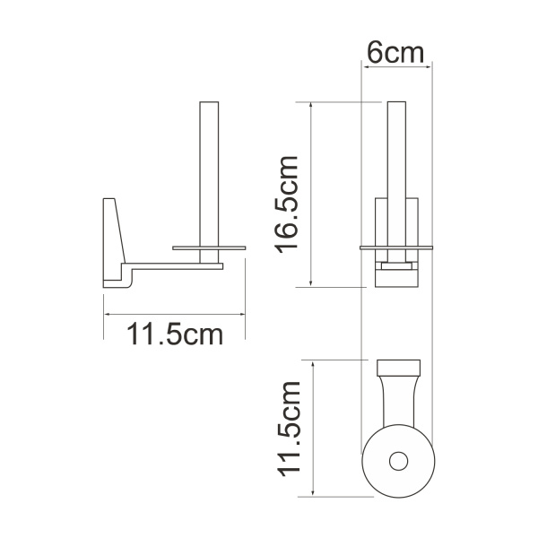 Держатель туалетной бумаги WasserKRAFT Lopau (K-6097)