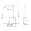 Смеситель для кухни WasserKRAFT Alz (28807)