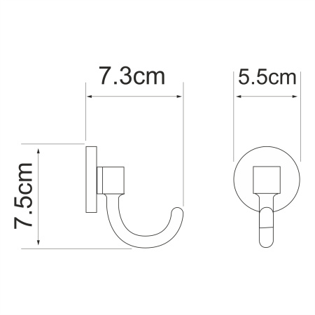 Крючок WasserKRAFT  Rhein (K-6223)