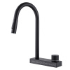 Смеситель для кухни ABBER Wasser Kreis (AF8114B) с выдвижной лейкой, черный матовый