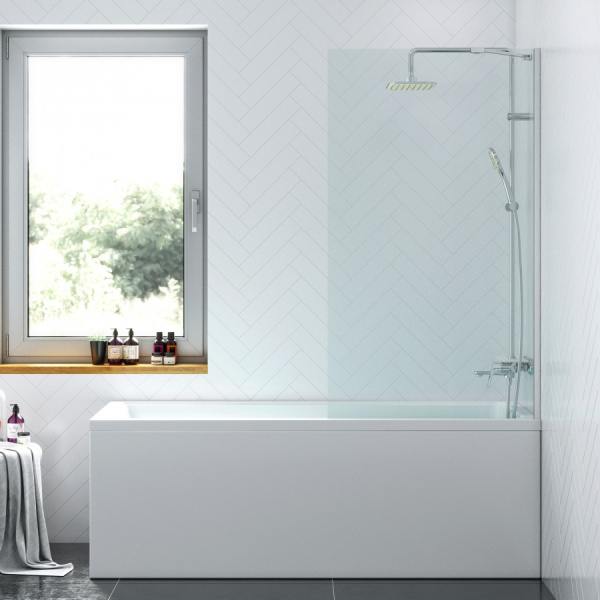 Душевая шторка на ванну 80х140 см Damixa Skyline (DX35WBS-080-140MT) фиксированная