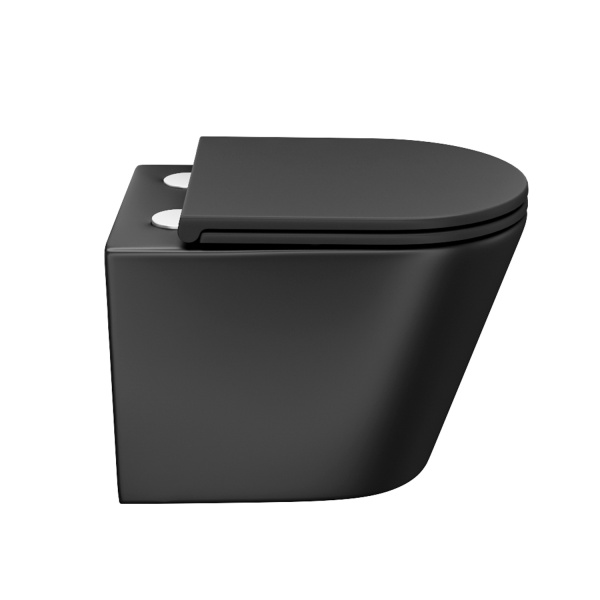 Унитаз подвесной IDDIS Calipso (CALR3BMi25) безободковый, черный матовый