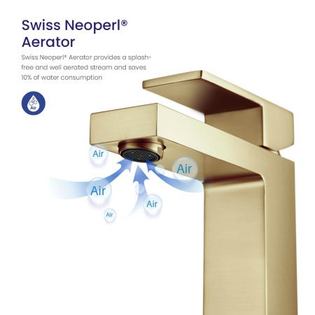 Смеситель для раковины Timo Selene (2061/17F) золото