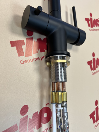 Смеситель для кухни Timo Saona (2396/03F) с подключением фильтра, черный