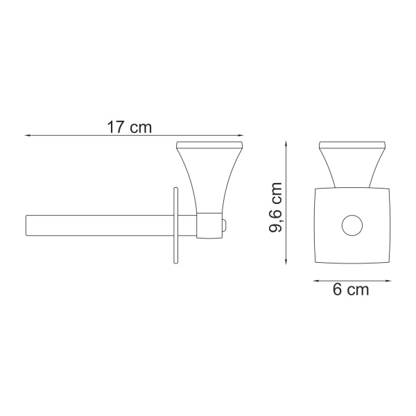 Держатель туалетной бумаги WasserKRAFT  Wern (K-2597)