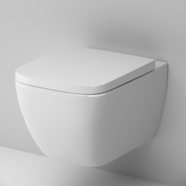 Унитаз подвесной безободковый Am.Pm Gem (C901701SC) FlashClean с сиденьем микролифт