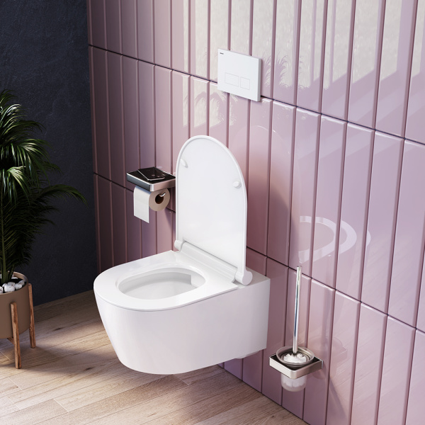 Унитаз подвесной безободковый DAMIXA Jupiter (DX77C1700SC) с сиденьем микролифт