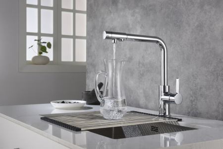 Смеситель для кухни Timo Hette (1026/00F) с подключением к фильтру