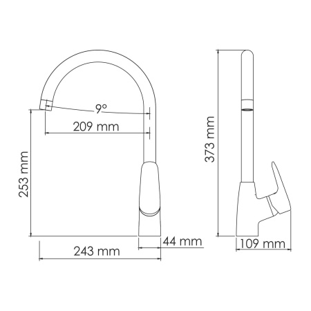 Смеситель для кухни WasserKRAFT Vils (5607)