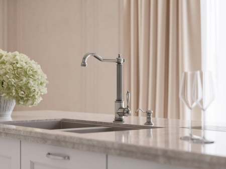 Смеситель для кухни OMOIKIRI Toshima (4994326) с подключением к фильтру, античное серебро