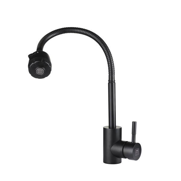 Смеситель для кухни AQUEDUC (34572310) с гибким изливом, черный