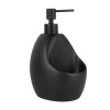 Дозатор для жидкого мыла WasserKRAFT Elbe (K-8099BLACK) с емкостью для губки, черный
