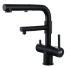 Смеситель для кухни с подключением к фильтру ZORG (SZR-3216 GRAFIT) с вытяжной лейкой, графит