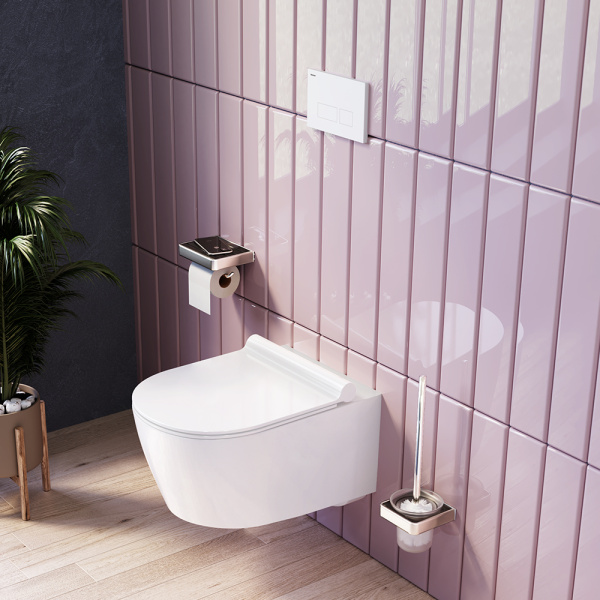 Унитаз подвесной безободковый DAMIXA Jupiter (DX77C1700SC) с сиденьем микролифт