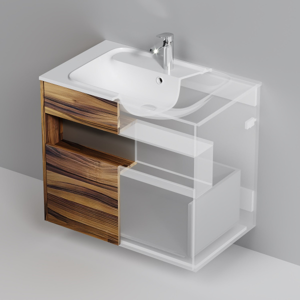 Тумба под раковину 80 см Am.Pm Func (M8FFUX0801OF) дерево