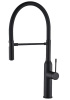 Смеситель для кухни ZORG Steel Hammer MAGNIT (SH 2022 BLACK) с гибким изливом, черный