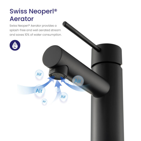 Смеситель для раковины Timo Saona (2361/03F) черный