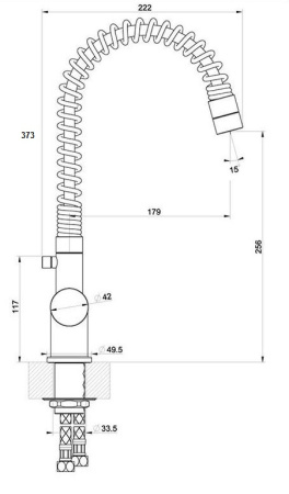 Смеситель для кухни REGINOX LENA (K750K) Смеситель для кухни REGINOX LENA (K750K)