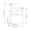 Смеситель для накладной раковины WasserKRAFT Gollach (3303H) черный
