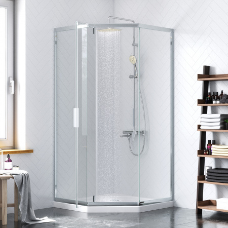 Душевое ограждение 90х90 см Damixa Skyline 5-corner (DX35WG-405-090MT) без поддона
