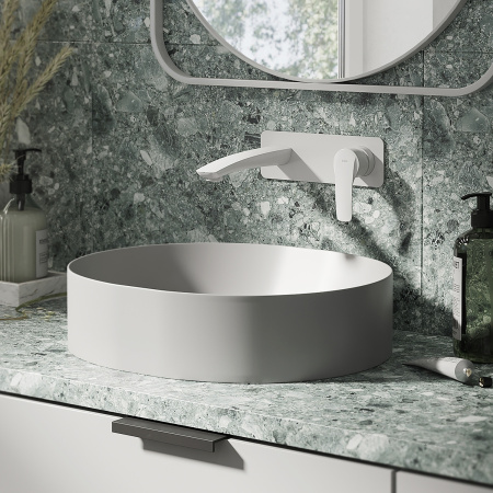 Встраиваемый смеситель для умывальника IDDIS серия Ray (RAYWT00i65) белый матовый