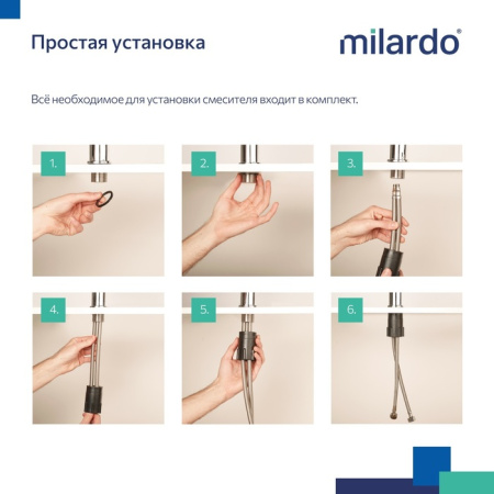 Смеситель для умывальника Milardo Demi (DEMSB00M01) Смеситель для умывальника Milardo Demi (DEMSB00M01)