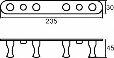 Крючок MILARDO (002SM40M41)