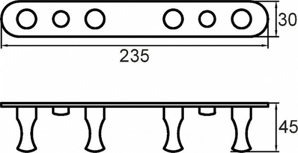 Крючок MILARDO (002SM40M41)