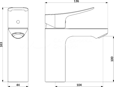 Смеситель для раковины DAMIXA Apollo (220210000)