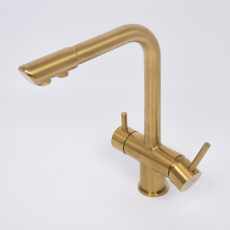 Смеситель для кухни под фильтр WasserKRAFT Kitchen (A8387), золото