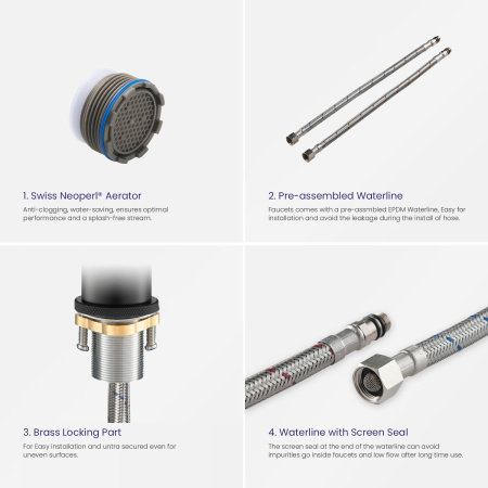 Смеситель для раковины Timo Saona (2361/03F) черный