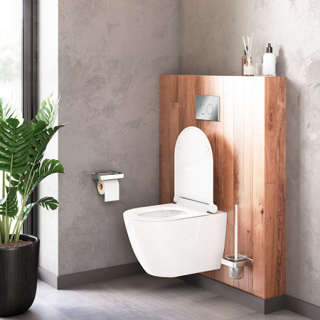 Унитаз подвесной DAMIXA Apollo (DX22C1700SC) безободковый, с сиденьем микролифт