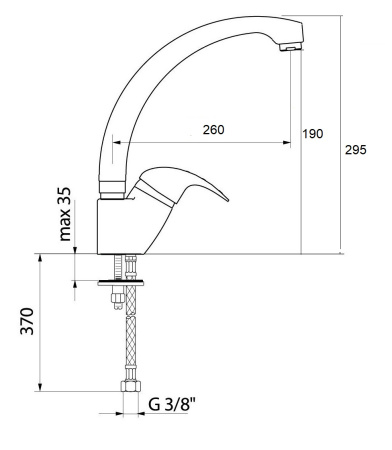 Смеситель для кухни REGINOX MERGOZZO  Chrome (400218R00CH)