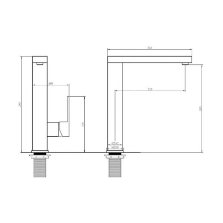 Смеситель для кухни ABBER Daheim (AF8214B) черный матовый