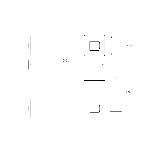 Держатель туалетной бумаги WasserKRAFT  Lippe (K-6596)