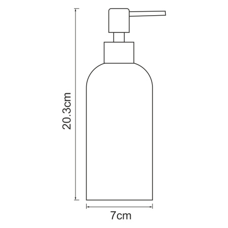 Дозатор для жидкого мыла WasserKRAFT серия Neime (K-1999) серый