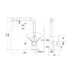 Смеситель для кухни с подключением к фильтру IDDIS Rule (RULBLLFi05) черный
