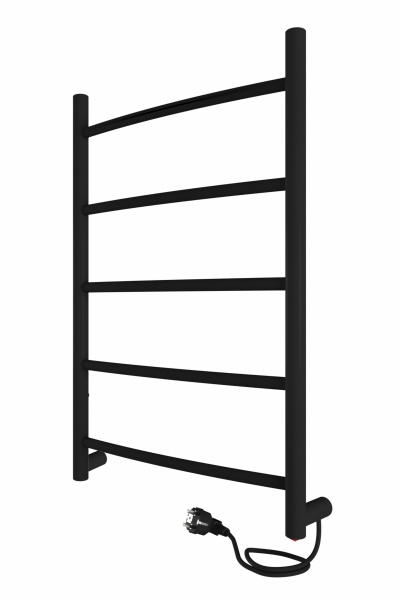Полотенцесушитель электрический 600х400 INDIGO Arc (LCAE60-40BRR) универсальное подключение, черный