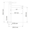 Смеситель для накладной раковины WasserKRAFT серия Main (4103H)
