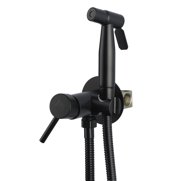 Смеситель для биде AQUEDUC (345733) с гигиеническим душем, черный Смеситель для биде AQUEDUC (345733) с гигиеническим душем, черный
