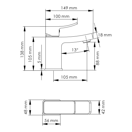 Смеситель для умывальника WasserKRAFT Aller (1063)