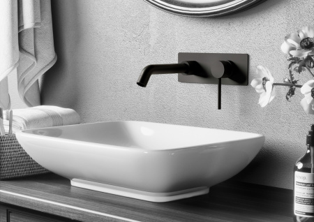 Встраиваемый смеситель для раковины Timo Saona (2371/03SM) черный