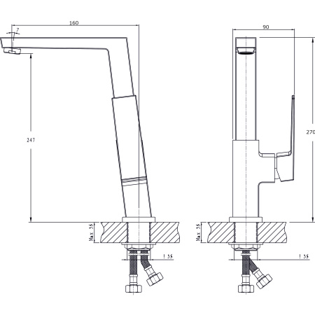 Смеситель для кухни RUSH Thira (TR3635-23)