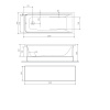 Фронтальная панель для ванны 150х70 см Am.Pm Gem (W90A-150-070B-P) черная
