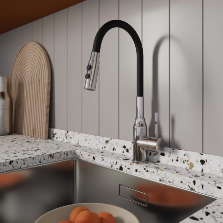 Смеситель для кухни с гибким изливом Milardo Meal (M01SB2FM05)